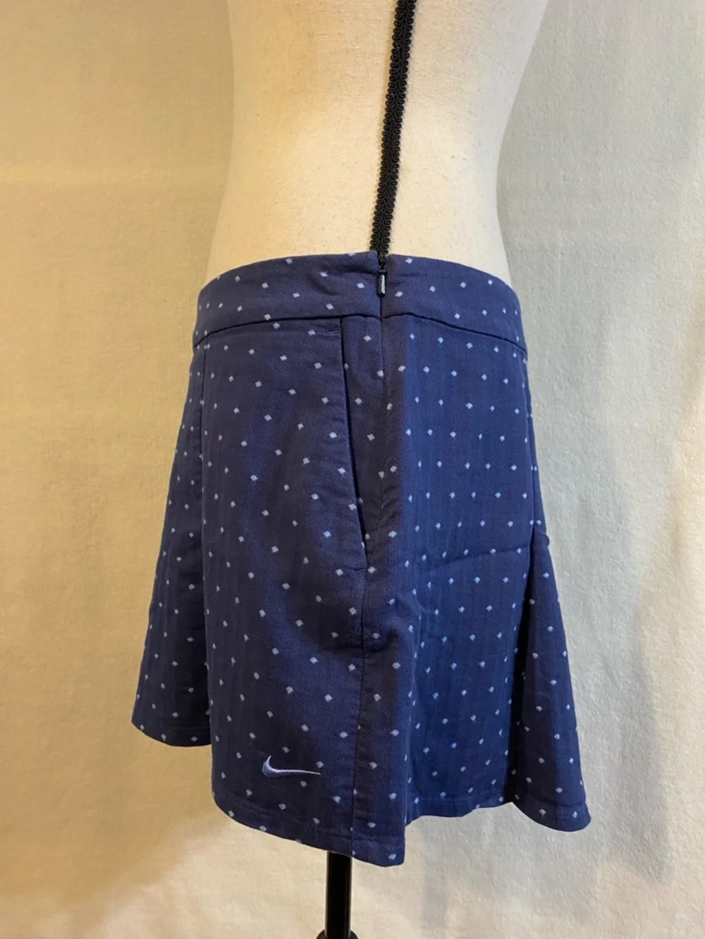 Nike Golf dri-fit Majors Moment blue polka dot shorts